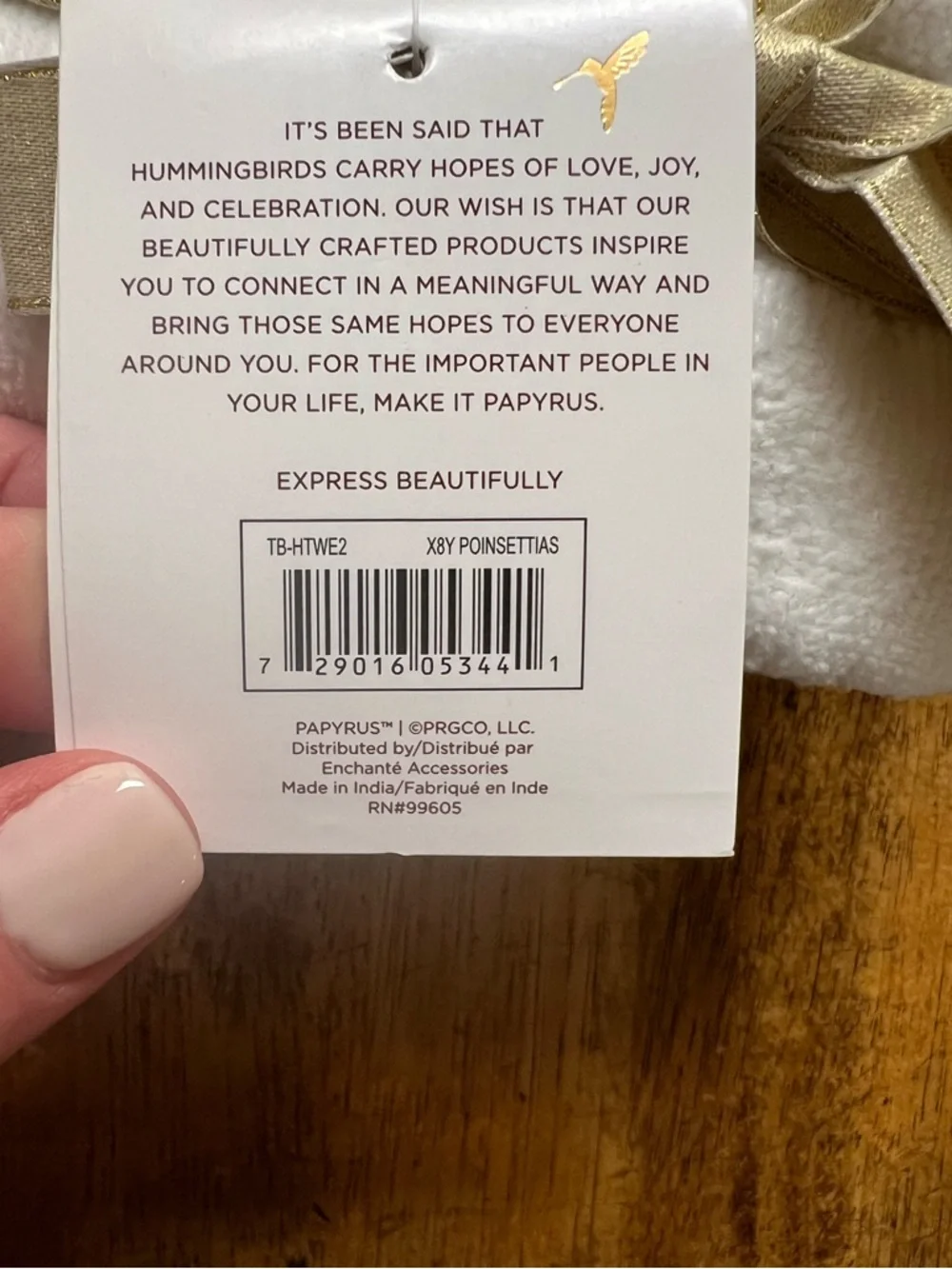 Papyrus hand towel